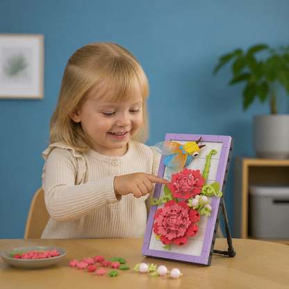 DIY-byggsats med 3D-naturmotiv – Blommor och Insekter