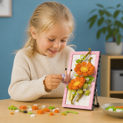 DIY-byggsats med 3D-naturmotiv – Blommor och Insekter