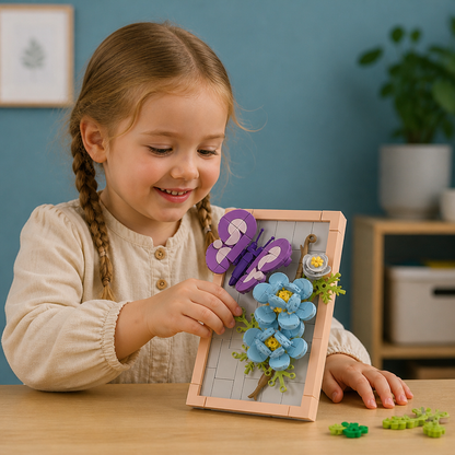 DIY-byggsats med 3D-naturmotiv – Blommor och Insekter