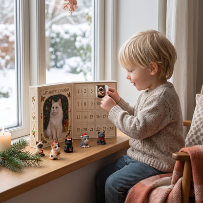 24-dagars juladventskalender med katter