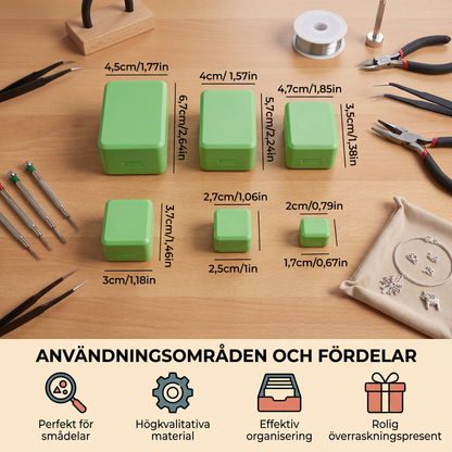 Rolig överraskningspresentlåda med flera lådor inuti