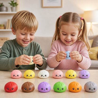 Dumpling Squishy-adventskalender med Hemlighetsfulla Fidget-överraskningar