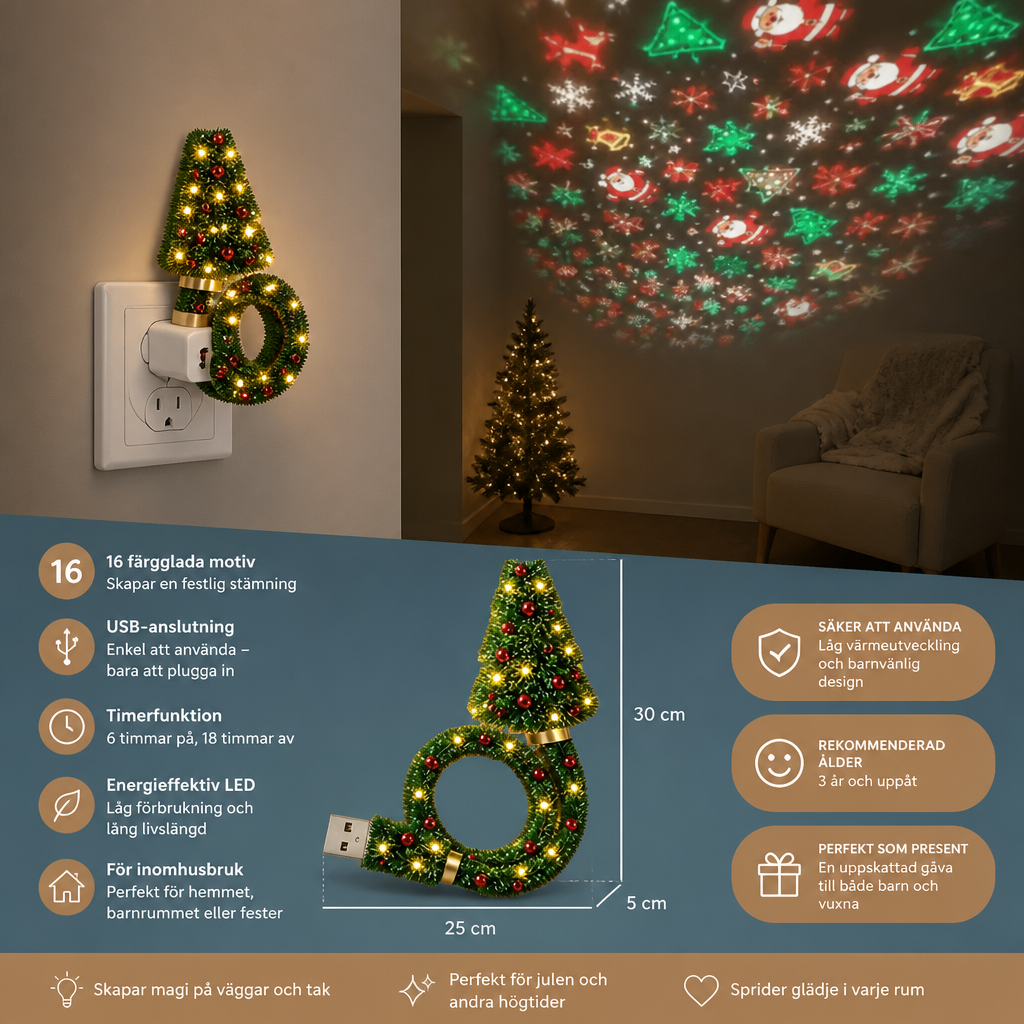 Julgransprojektorlampa