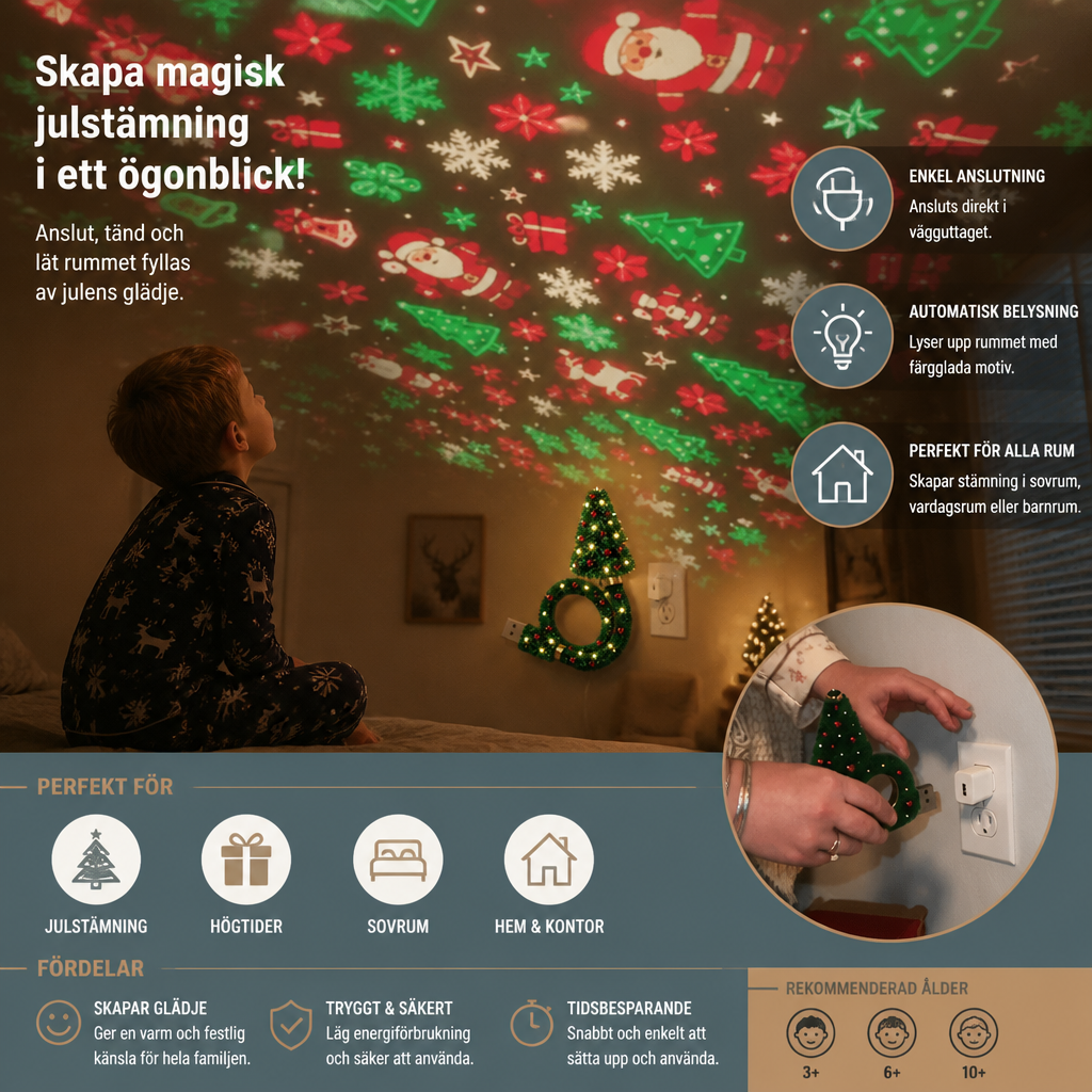 Julgransprojektorlampa