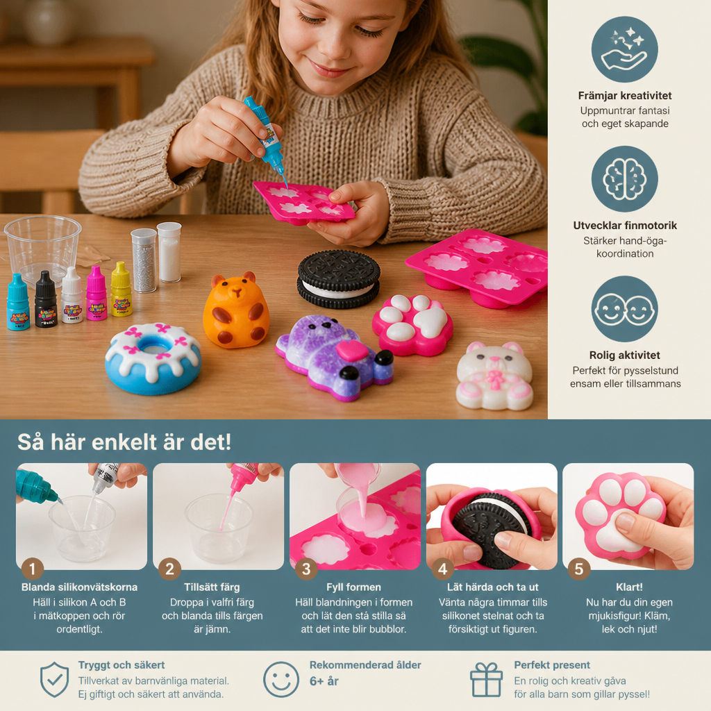 Squishy-pysselset för barn