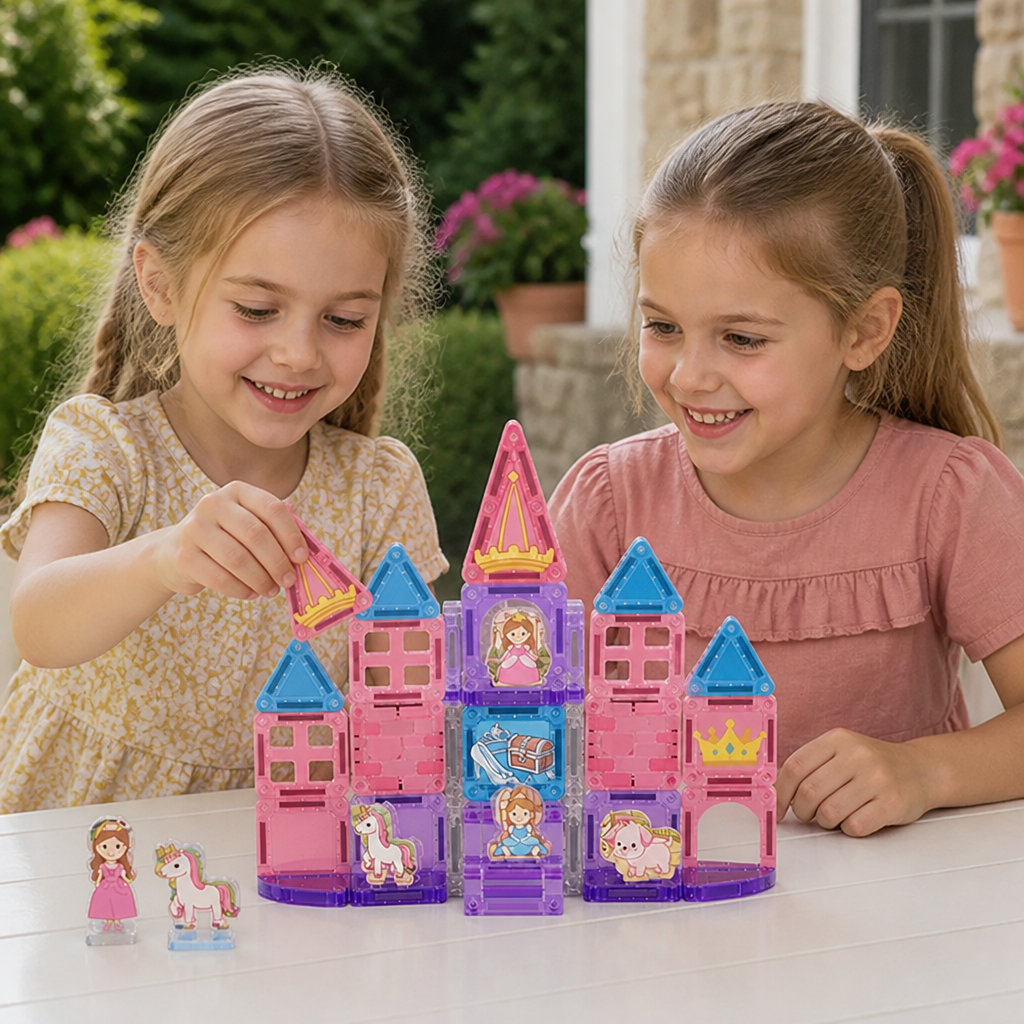 Reselekset med Prinsesslott och Kompakt Förvaringslåda i Metall