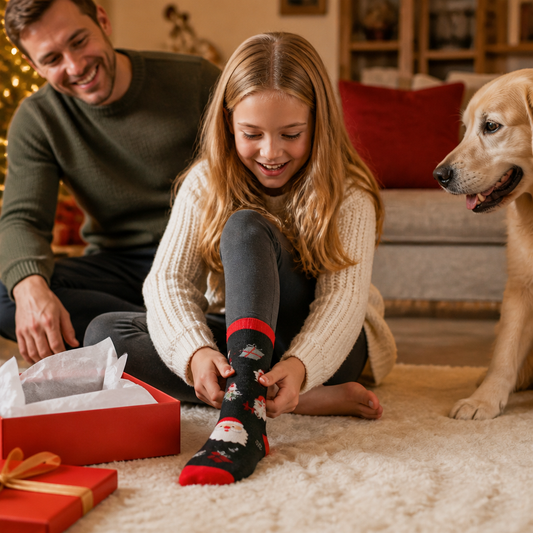 24-dagars adventskalender med julstrumpor