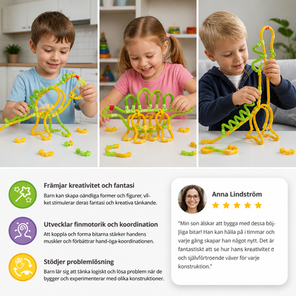 DIY Twisty Sticks – Kreativt 3D-byggset och STEM-konstruktionsset