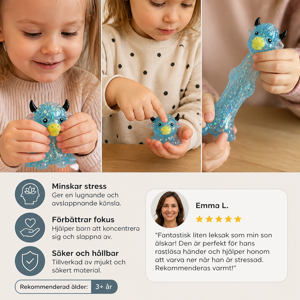 Mini Highland-ko Squishy – Antistressleksak