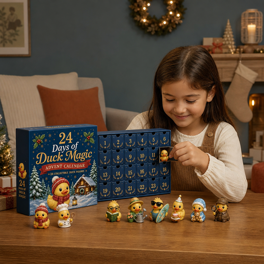 24-dagars adventskalender med magiska ankor och samlarfigurer i miniformat