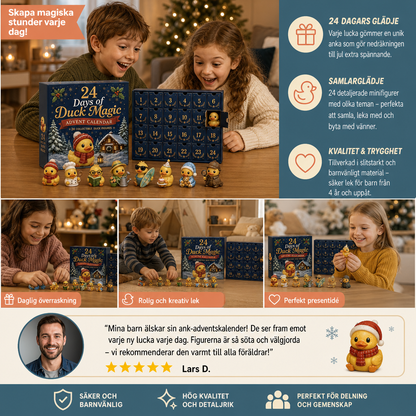 24-dagars adventskalender med magiska ankor och samlarfigurer i miniformat