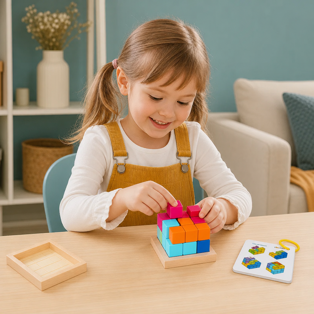 3D DIY-byggsats för lekrum – pedagogiskt pussel- och pysselset