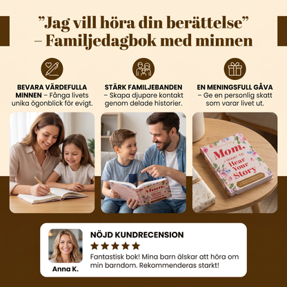 ”Jag vill höra din berättelse” – Familjedagbok med minnen