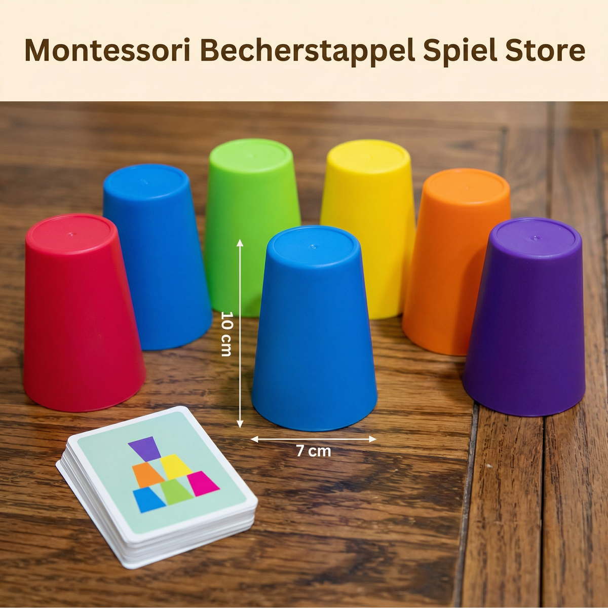 Montessori Stapelbägarspelet