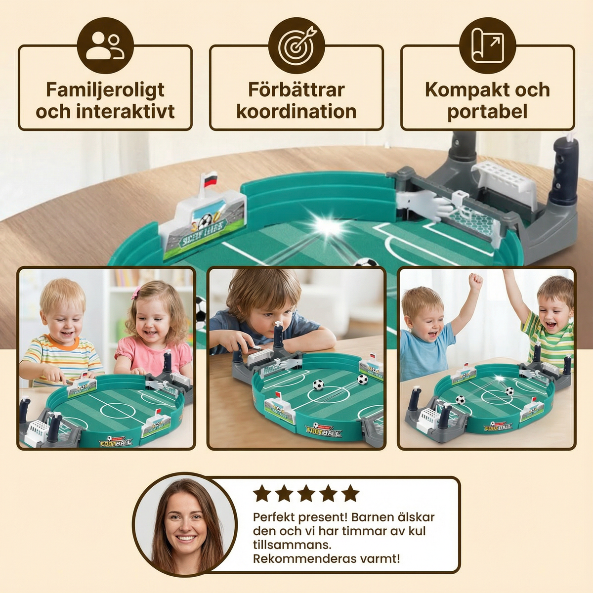Mini bordfotboll-set
